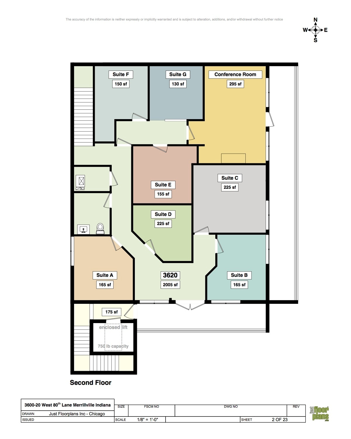3600-3620 W 80th Ave, Merrillville, IN à louer Plan d’étage– Image 1 sur 1