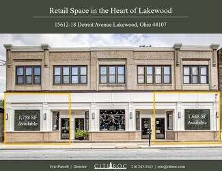 Plus de détails pour 15612-15618 Detroit Ave, Lakewood, OH - Bureau/Local commercial, Local commercial à louer