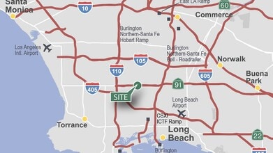 737 W Artesia Blvd, Compton, CA - VUE AÉRIENNE  vue de carte