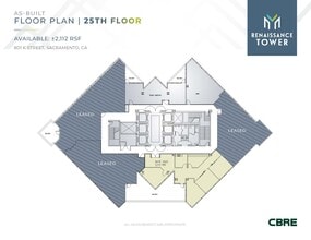 801 K St, Sacramento, CA à louer Plan d’étage– Image 1 sur 1