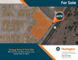 Plus de détails pour SWC Hwy 281 and West Cora Lee loop, Marble Falls, TX - Terrain à vendre
