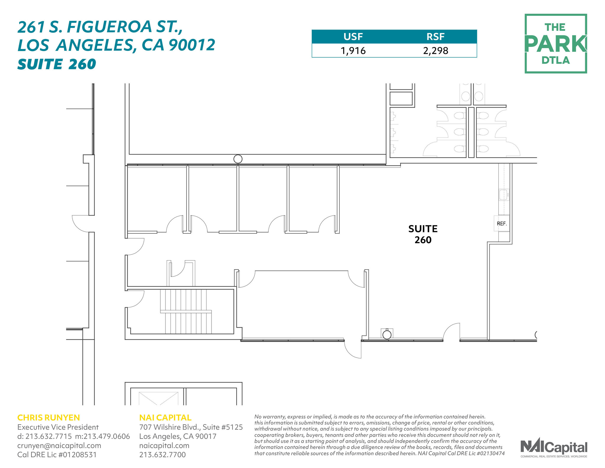 261 S Figueroa St, Los Angeles, CA à louer Plan d’étage– Image 1 sur 1