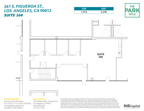 261 S Figueroa St, Los Angeles, CA à louer Plan d’étage– Image 1 sur 1