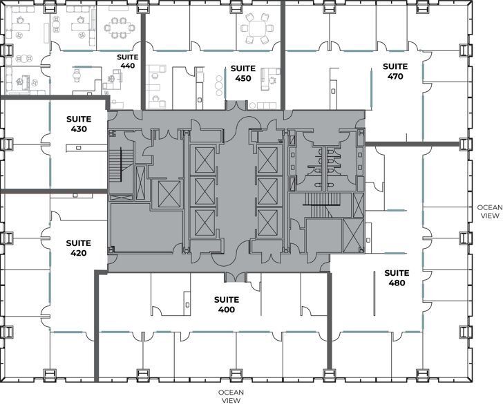 520 Newport Center Dr, Newport Beach, CA à louer Plan d’étage– Image 1 sur 1