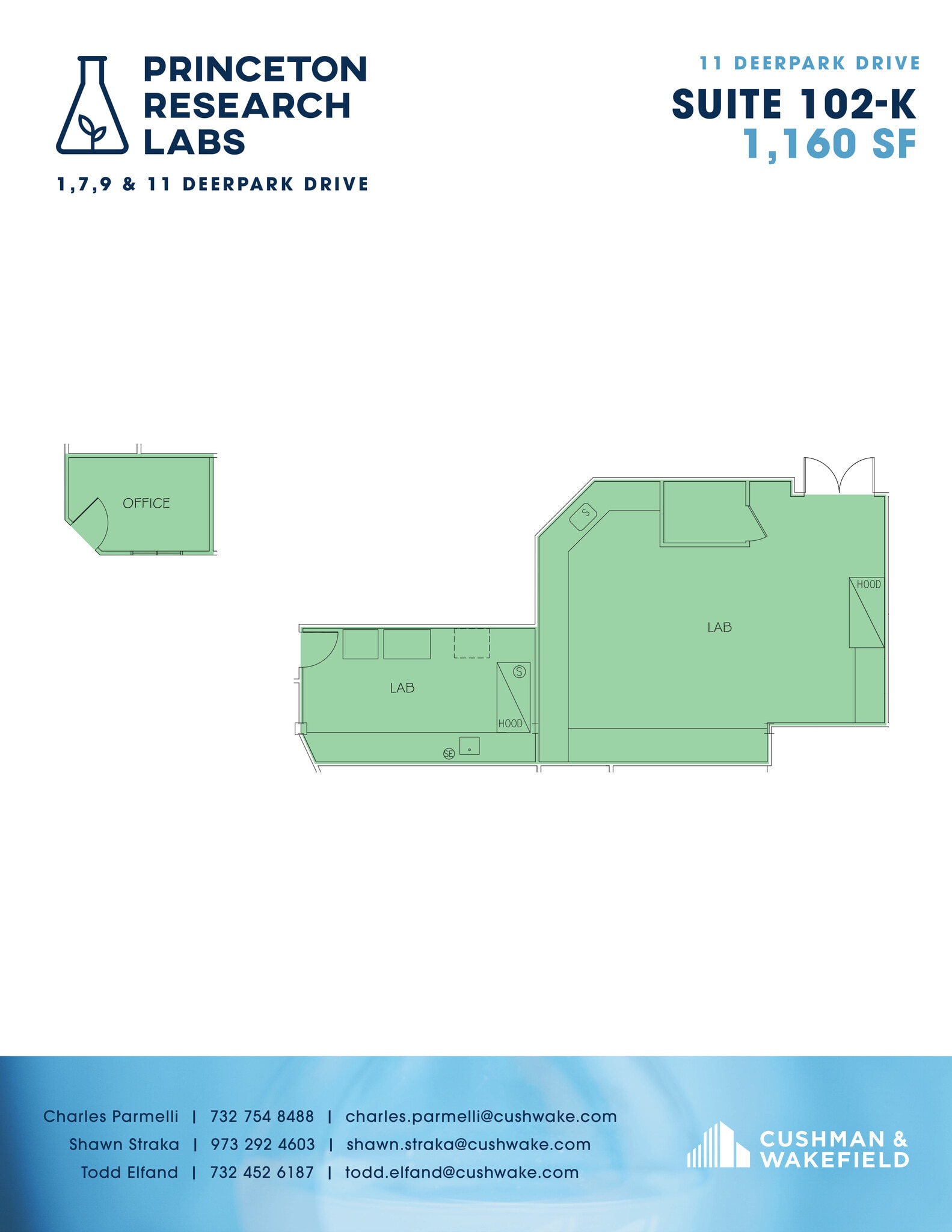 1 Deer Park Dr, Monmouth Junction, NJ à louer Plan d’étage– Image 1 sur 1