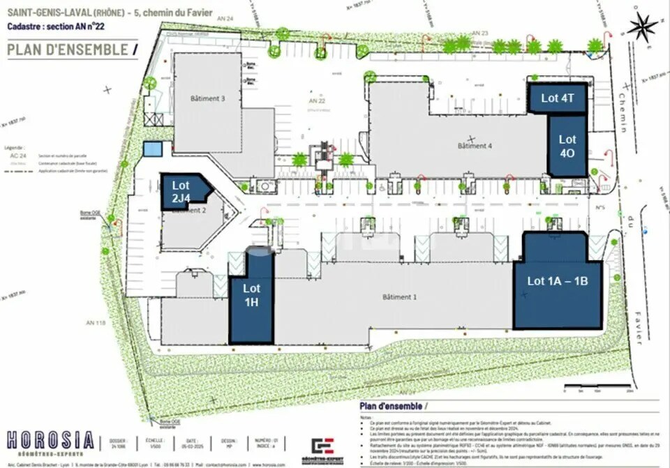 Bureau dans Saint-Genis-Laval à louer Plan de site– Image 1 sur 13