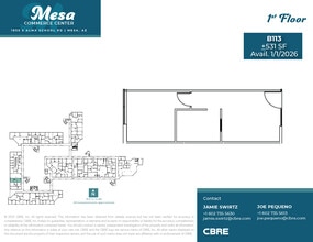 1930 S Alma School Rd, Mesa, AZ à louer Plan d’étage– Image 1 sur 2