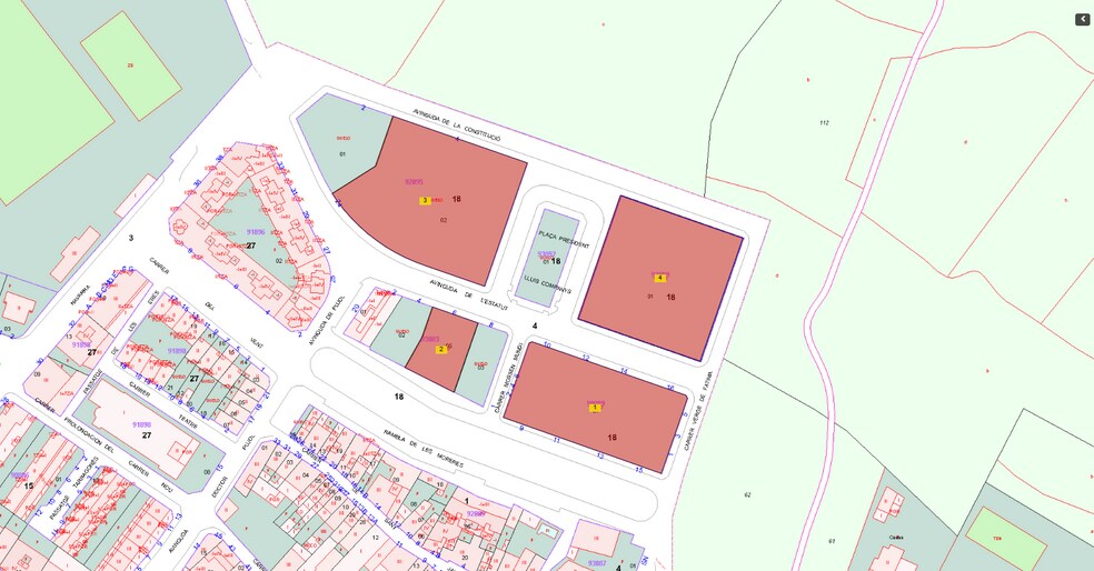 10 Avinguda de l'Estatut, Creixell, Tarragona à vendre - Plan cadastral – Image 1 sur 2