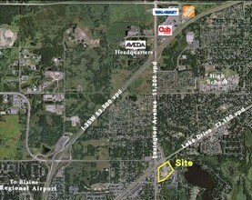 35-49 Central St, Circle Pines, MN - VUE AÉRIENNE  vue de carte