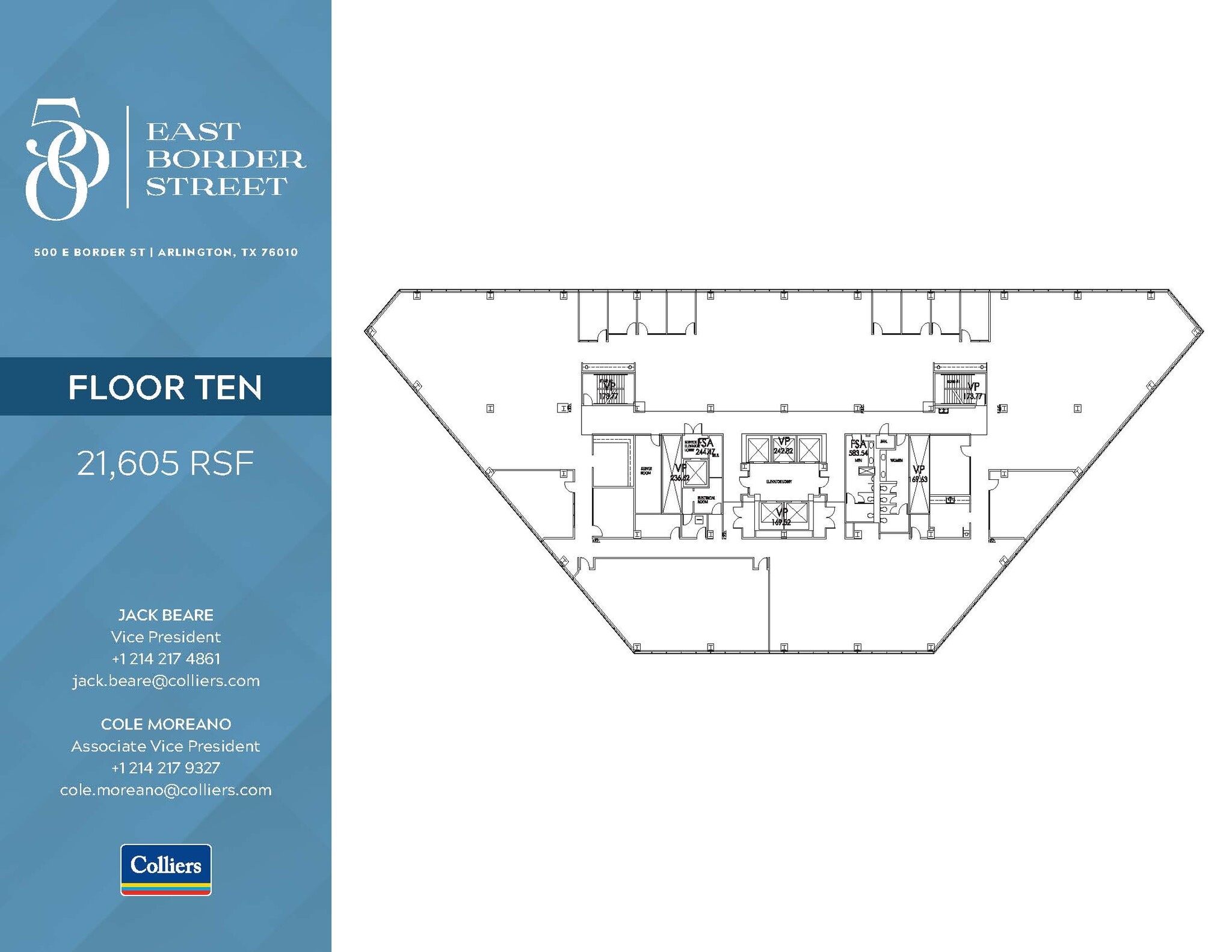 500 E Border St, Arlington, TX à louer Plan d’étage– Image 1 sur 1