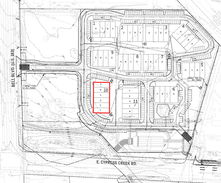 720 S Bell Blvd, Cedar Park, TX à louer - Plan de site – Image 2 sur 7