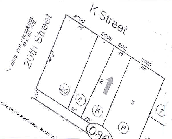 2012-2014 K St, Sacramento, CA à louer - Plan cadastral – Image 2 sur 6