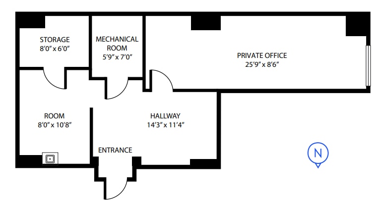 105 21st St, Saskatoon, SK à louer Plan d’étage– Image 1 sur 1