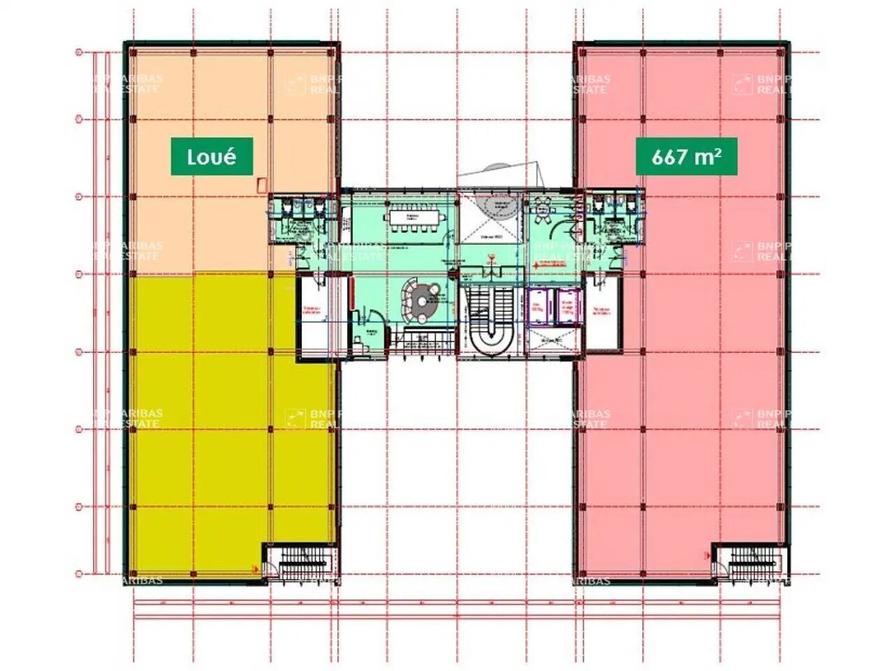 Bureau dans Lyon à louer Plan d’étage– Image 1 sur 1