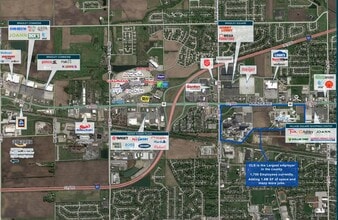 1615 N Route 50, Bradley, IL - VUE AÉRIENNE  vue de carte