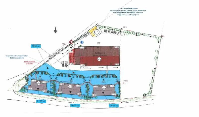 Terrain dans LA NEUVILLE-CHANT-D'OISEL à vendre Plan de site– Image 1 sur 2