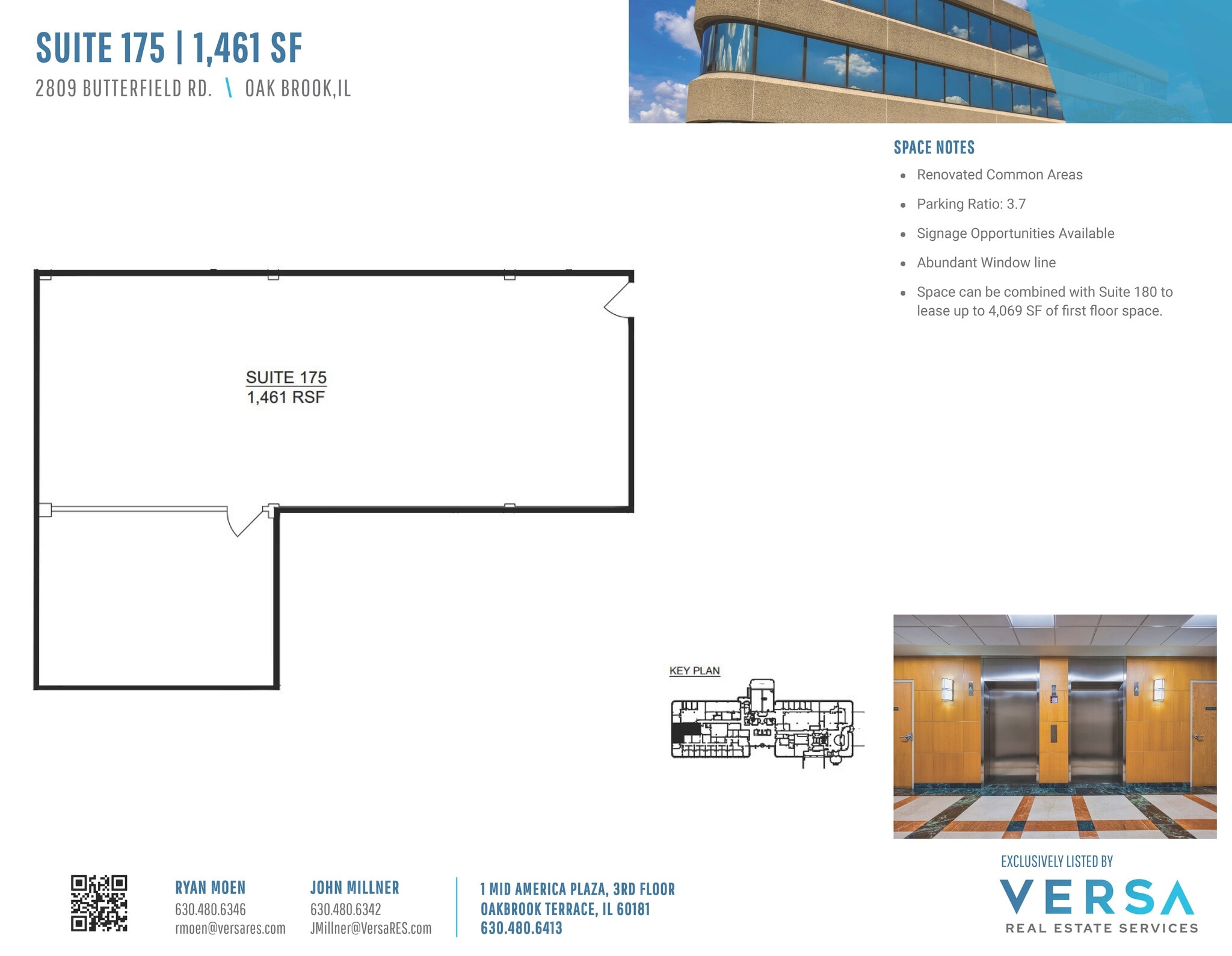 2707 Butterfield Rd, Oak Brook, IL à louer Plan d’étage– Image 1 sur 1