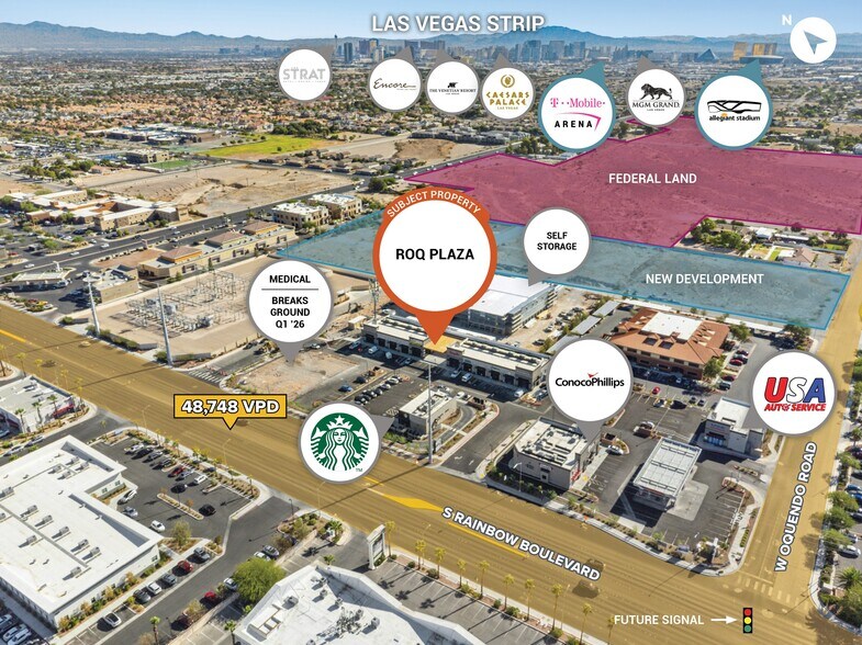 5840 S Rainbow Blvd, Las Vegas, NV à vendre - Aérien – Image 3 sur 3