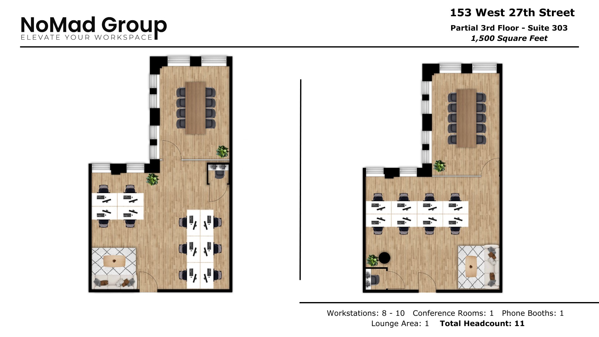 153 W 27th St, New York, NY à louer Plan d’étage– Image 1 sur 4