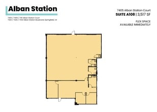 7426-7432 Alban Station Blvd, Springfield, VA à louer Plan d’étage– Image 1 sur 1