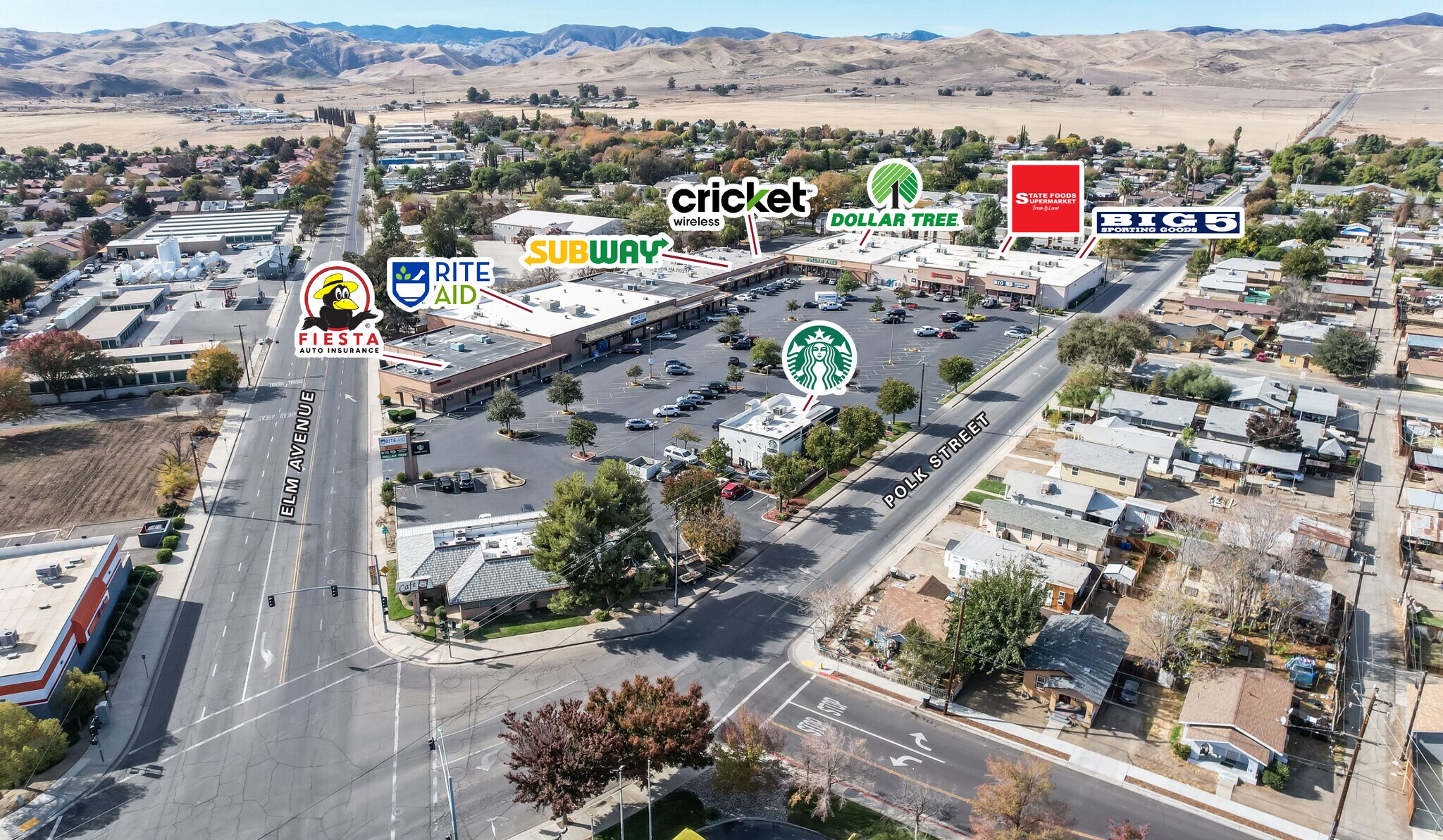101-203 W Polk St, Coalinga, CA à louer Photo de l’immeuble– Image 1 sur 2