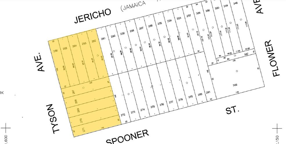 166-170 Jericho Tpke, Floral Park, NY à louer - Plan cadastral – Image 2 sur 12