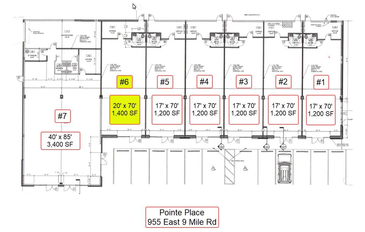 955 E Nine Mile Rd, Pensacola, FL à louer Plan d’étage– Image 1 sur 1