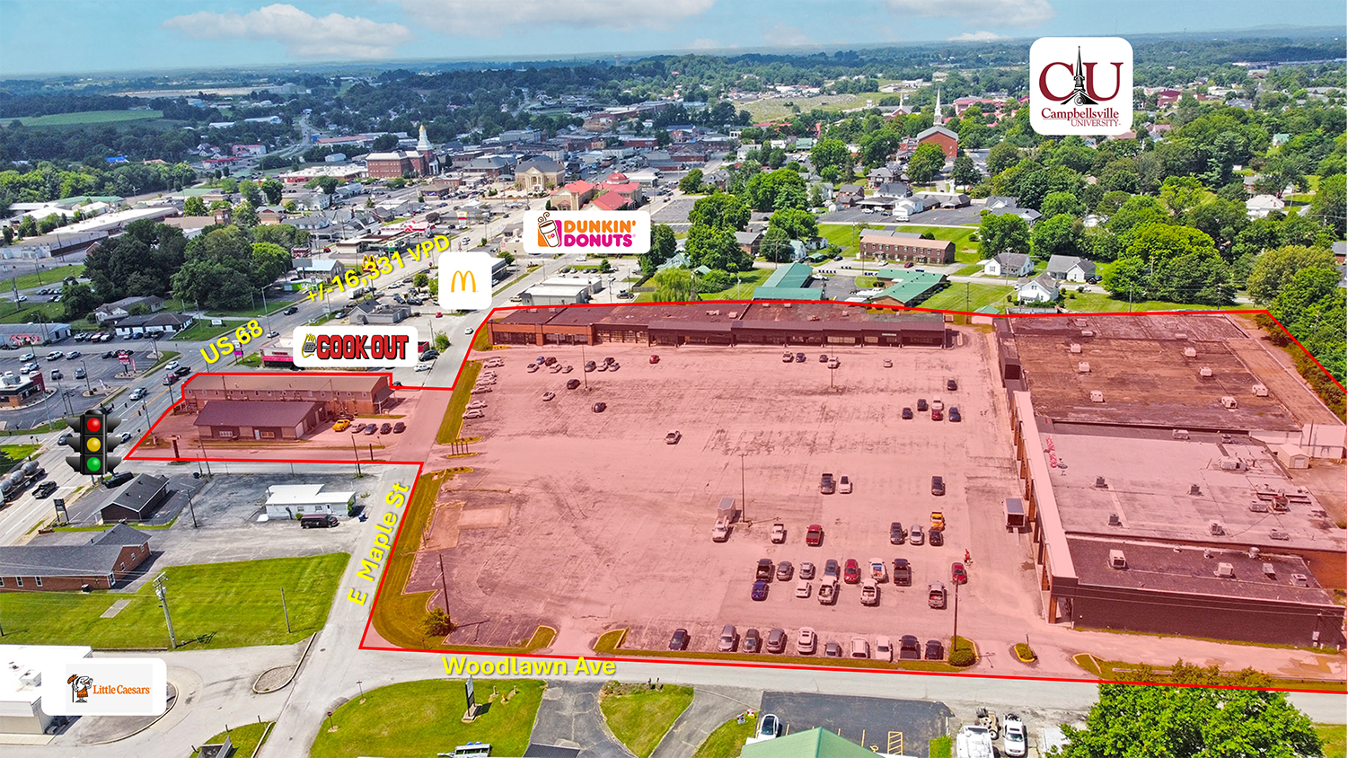 621 Maple St, Campbellsville, KY à louer Aérien– Image 1 sur 7