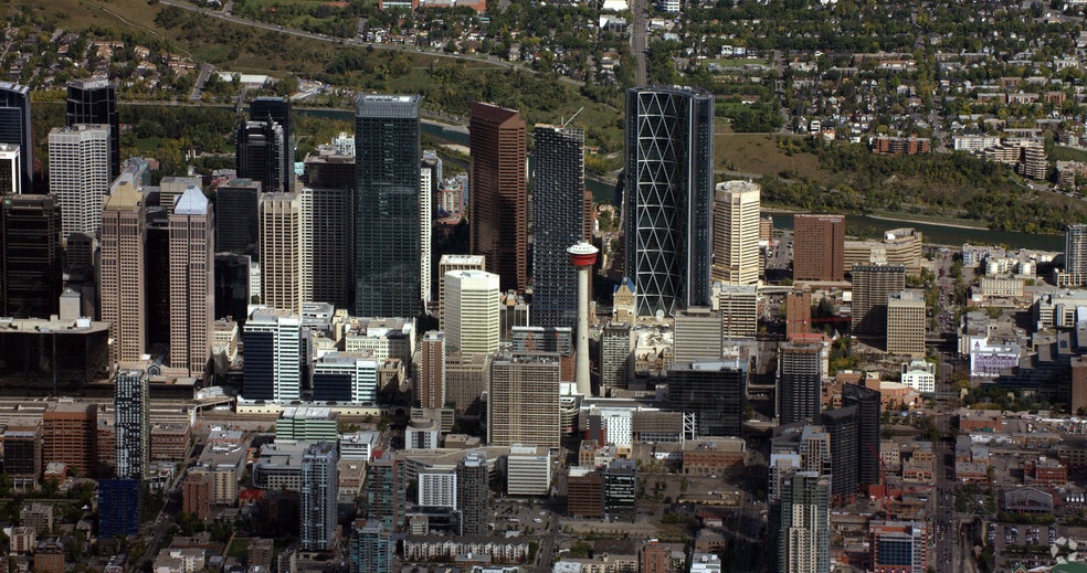 144 4th Ave SW, Calgary, AB à louer - Aérien – Image 2 sur 8