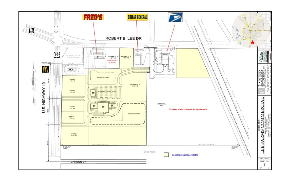 165 Hwy 19, Leesburg, GA à vendre - Plan de site – Image 2 sur 2