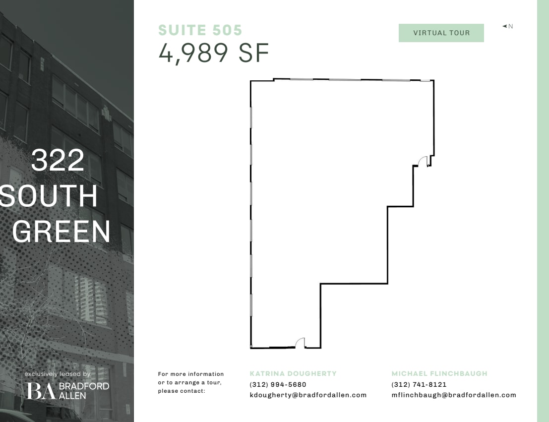 322 S Green St, Chicago, IL à louer Plan d’étage– Image 1 sur 6