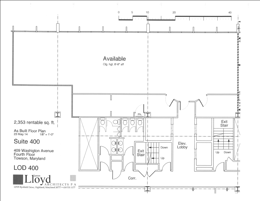 409 Washington Ave, Towson, MD à louer Plan d’étage– Image 1 sur 1