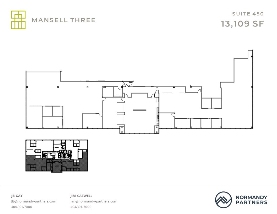 3600 Mansell Rd, Alpharetta, GA à louer Plan d’étage– Image 1 sur 1