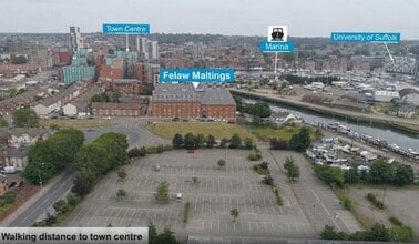Felaw St, Ipswich, SFK - Vue aérienne vue de carte