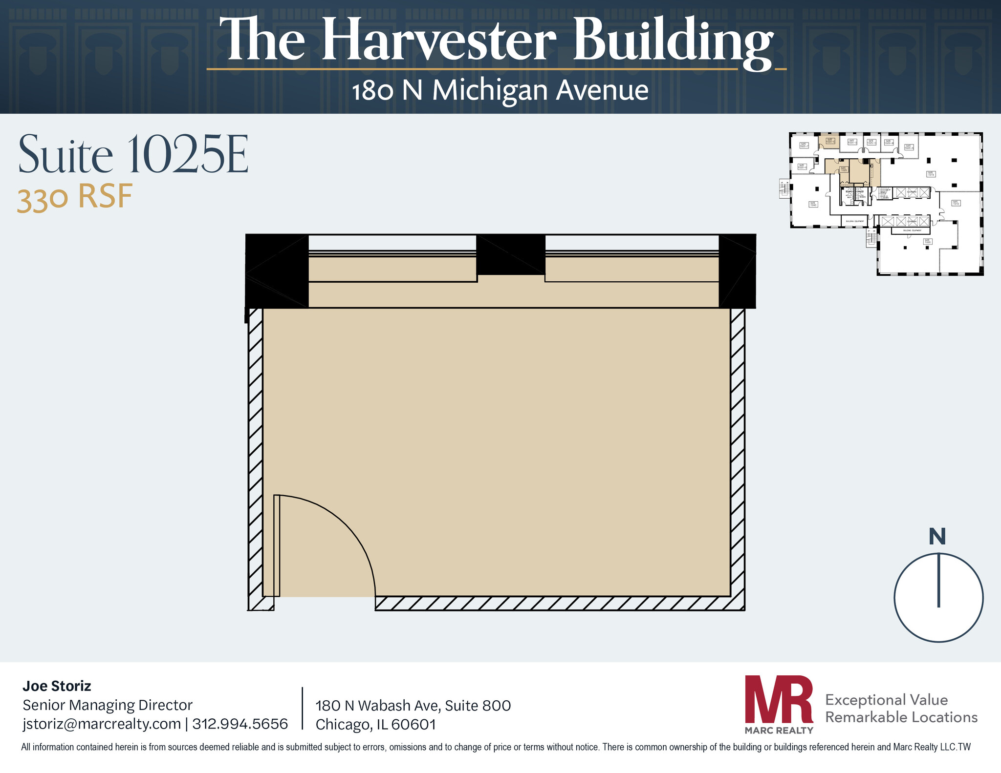 180 N Michigan Ave, Chicago, IL à louer Plan d’étage– Image 1 sur 6