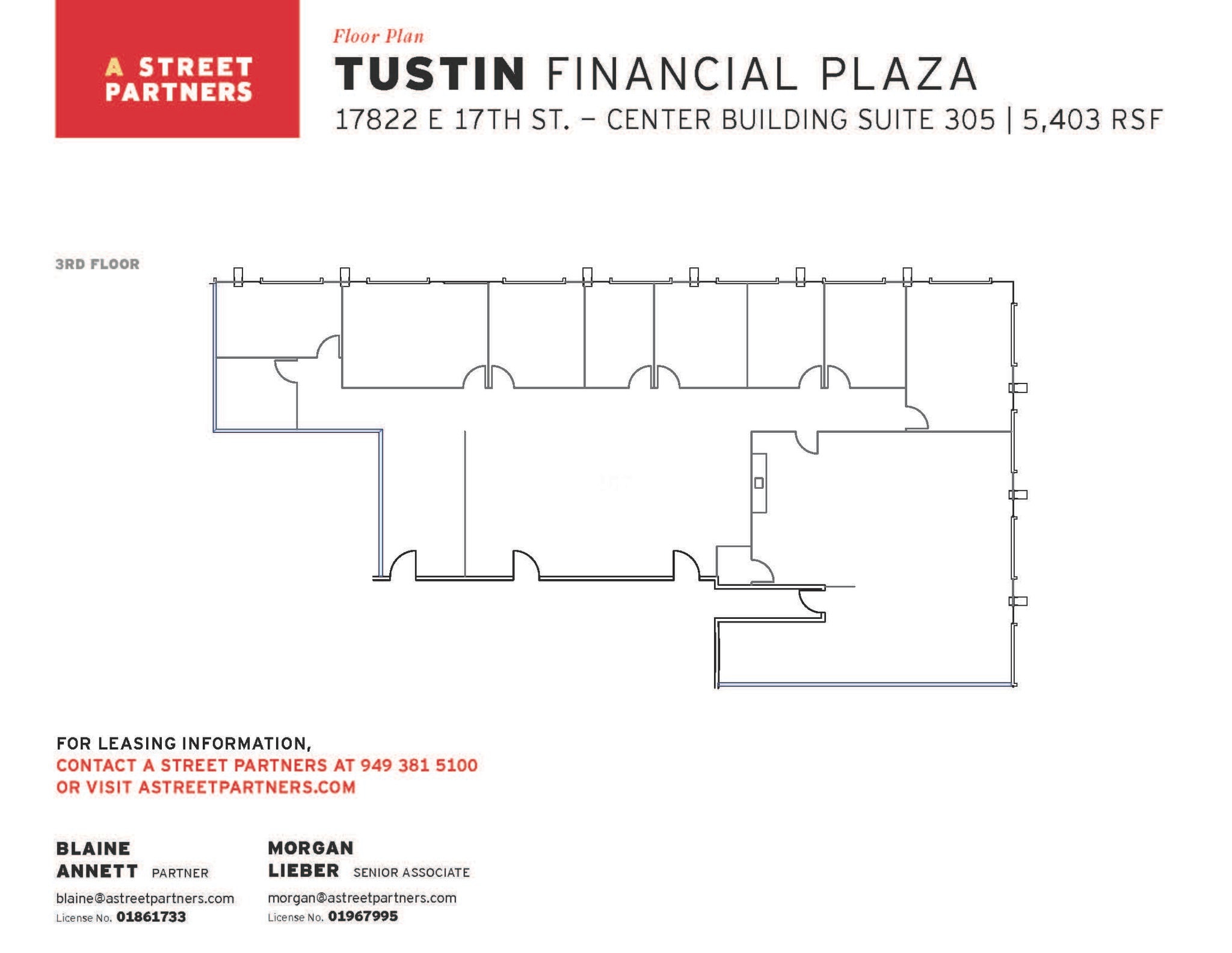 17852 E 17th St, Tustin, CA à louer Plan d’étage– Image 1 sur 1