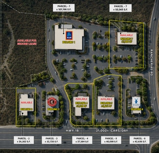 Plus de détails pour Highway 18 & Rancherias Rd, Apple Valley, CA - Local commercial à louer