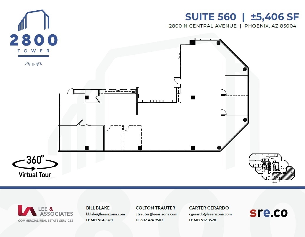 2800 N Central Ave, Phoenix, AZ à louer Plan d’étage– Image 1 sur 1