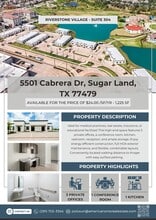 5501 Cabrera Dr, Sugar Land, TX à louer Autre– Image 1 sur 1