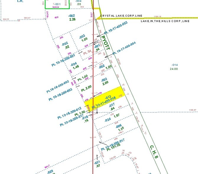 8709 Pyott Rd, Lake In The Hills, IL à louer - Plan cadastral – Image 2 sur 15