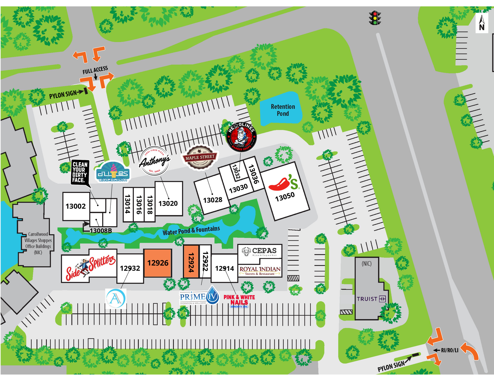 12904-13050 N Dale Mabry Hwy, Tampa, FL à louer Plan de site– Image 1 sur 2