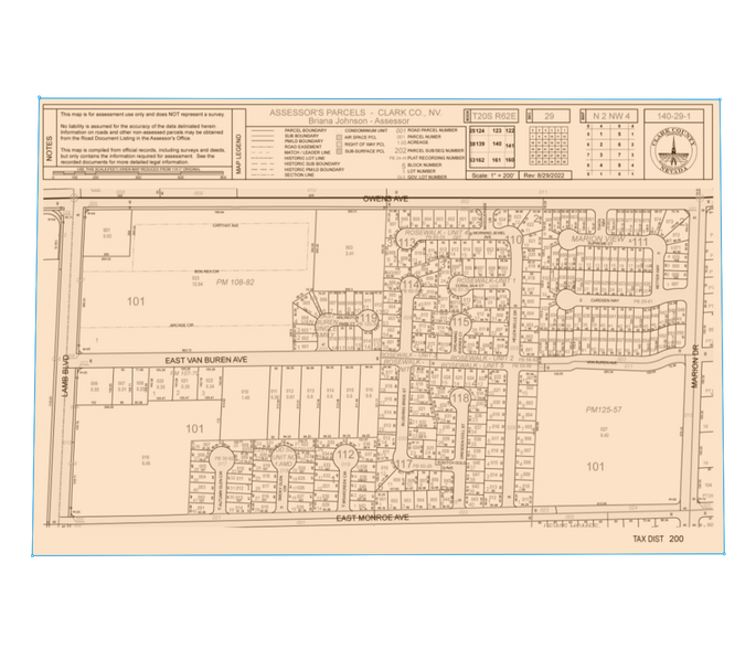 4541 E Owens Ave, Las Vegas, NV à vendre - Plan cadastral – Image 3 sur 6