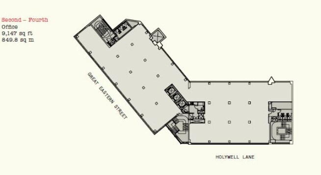 20-33 Great Eastern St, Londres à louer Plan d’étage– Image 1 sur 1
