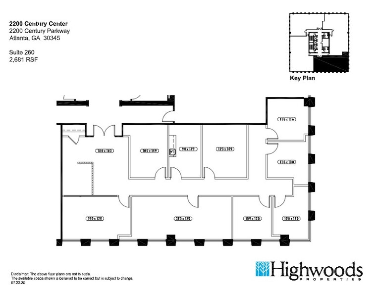 2200 Century Pky NE, Atlanta, GA à louer - Plan de site – Image 2 sur 7