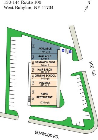 Plus de détails pour 130-144 Route 109, West Babylon, NY - Local commercial à louer