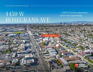 Plus de détails pour 4459 W Rosecrans Ave, Hawthorne, CA - Local commercial à vendre