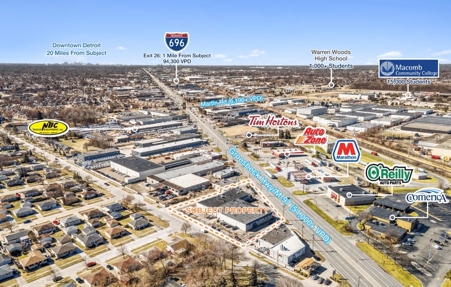 28460 Groesbeck Hwy, Roseville, MI à vendre - Photo de l’immeuble – Image 2 sur 6