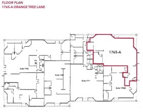 1765-1795 Orange Tree Ln, Redlands, CA à louer Plan d’étage– Image 2 sur 2