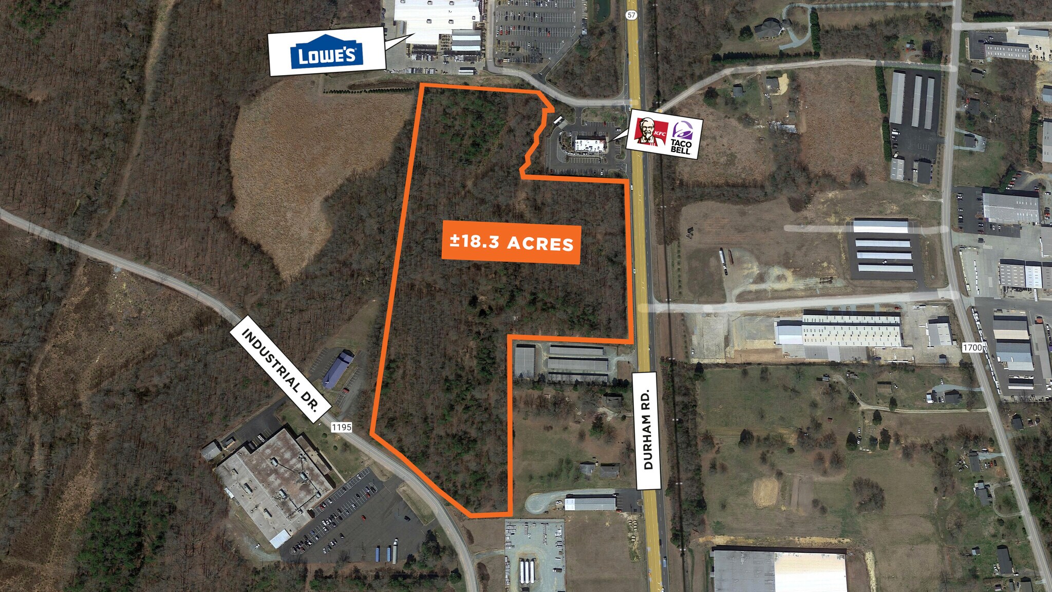 Durham Rd, Roxboro, NC à vendre Aérien– Image 1 sur 2