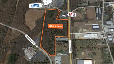 Durham Rd, Roxboro, NC - Vue aérienne  vue de carte